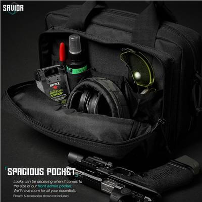 SAVIOR SPECIALIST Çift Kapasiteli Tabanca Çantası (Siyah)