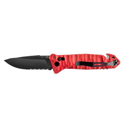 TB OUTDOOR CAC G10 Saplı Tirbüşonlu Tırtıklı Çakı (Siyah)