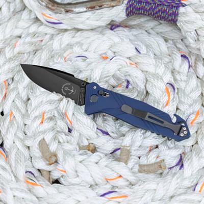 TB OUTDOOR CAC Marine Nationale PA6 Saplı Tirbüşonlu Tırtıklı Çakı (Mavi)