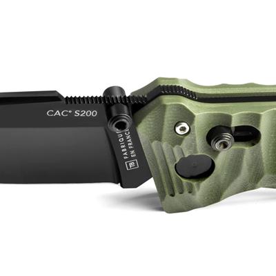 TB OUTDOOR CAC S200 G10 Saplı Çakı (Haki)