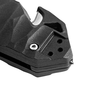 TB OUTDOOR CAC S200 G10 Saplı Tırtıklı Çakı (Siyah)
