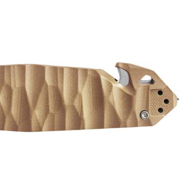 TB OUTDOOR CAC S200 PA6 Saplı Tırtıklı Çakı (Kahverengi)