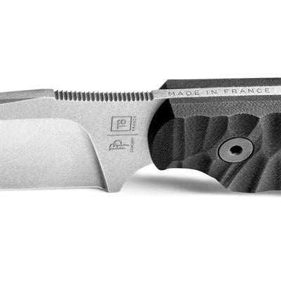 TB OUTDOOR COMMANDEUR Oyuklu G10 Saplı Bıçak (Siyah)