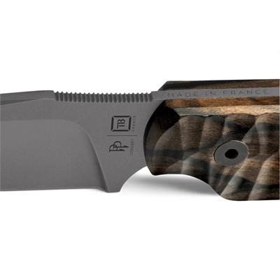 TB OUTDOOR COMMANDEUR Ziricote Ahşap Saplı Bıçak (K.Kahve)