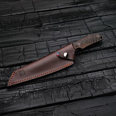 TB OUTDOOR DRAVIK Ziricote Ahşap Saplı Bıçak (K.Kahve)