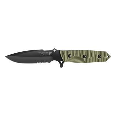 TB OUTDOOR MARAUDEUR G10 Saplı Tırtıklı Bıçak (Haki)