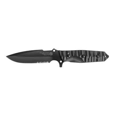 TB OUTDOOR MARAUDEUR G10 Saplı Tırtıklı Bıçak (Siyah)