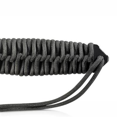 TB OUTDOOR MARAUDEUR Paracord Saplı Tırtıklı Bıçak (Siyah)