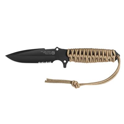 TB OUTDOOR MARAUDEUR Paracord Saplı Tırtıklı Bıçak (A.Kahve)