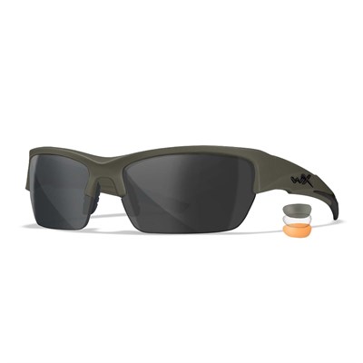 WILEY X VALOR Balistik Gözlük (3 Lens) (Yeşil)