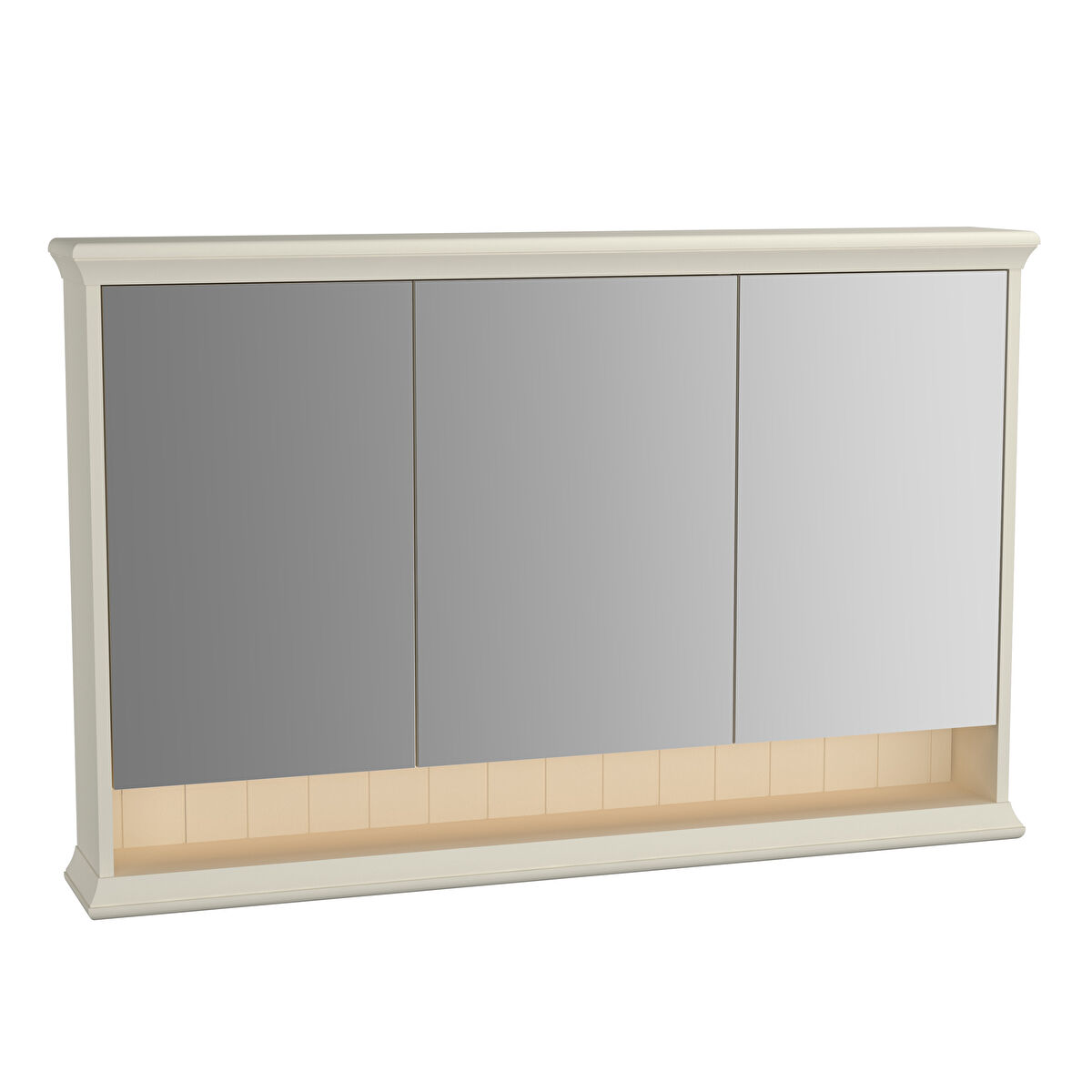 VALARTE DOLAPLI AYNA, 120 CM, MAT FİLDİŞİ