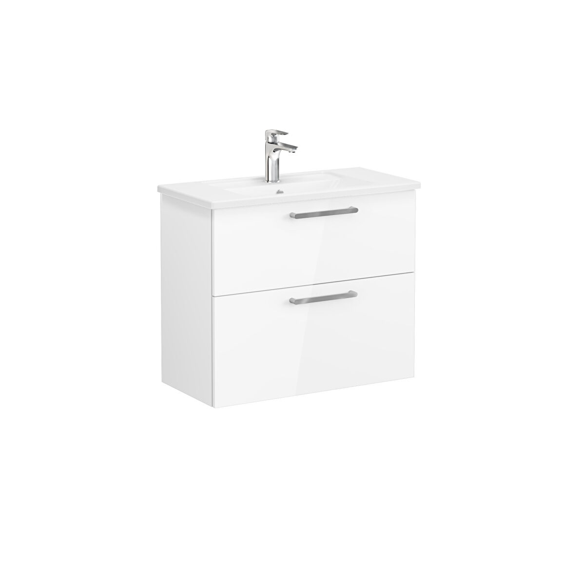 ROOT LAVABO DOLABI ÇİFT ÇEKM. DAR 80CM P.BEYAZ