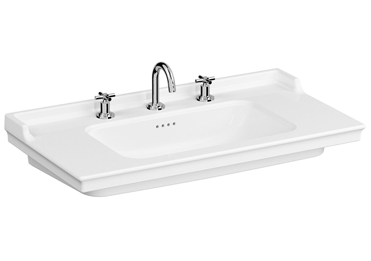 VALARTE ETAJERLİ LAVABO100 CM3 ARM.DLİ,SU TAŞ