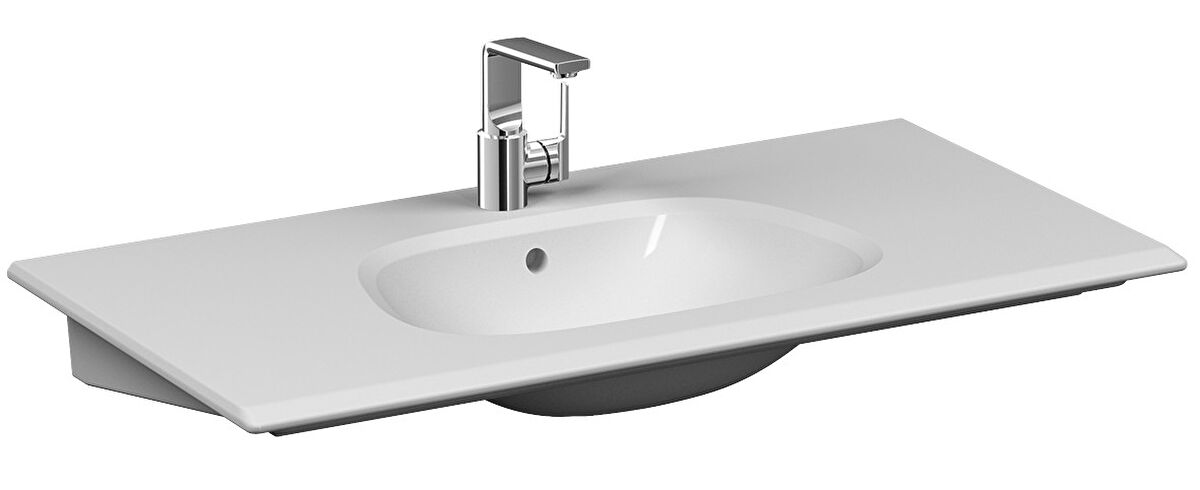 FRAME ETAJERLİ LAVABO 100 CM - BEYAZ