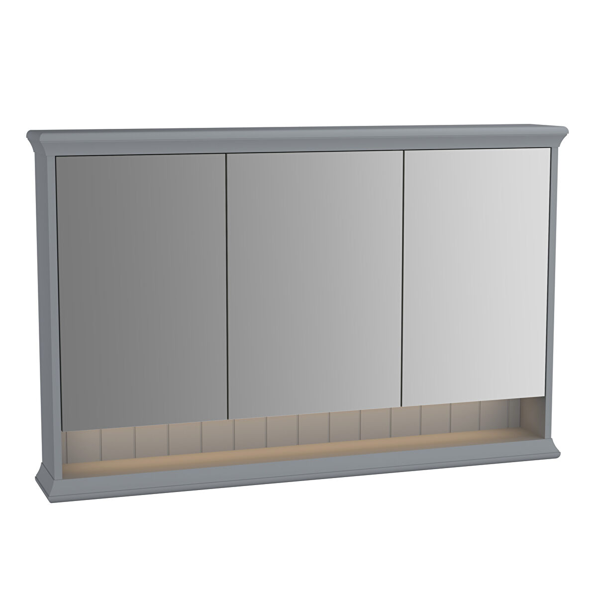 VALARTE DOLAPLI AYNA, 120 CM, MAT GRİ