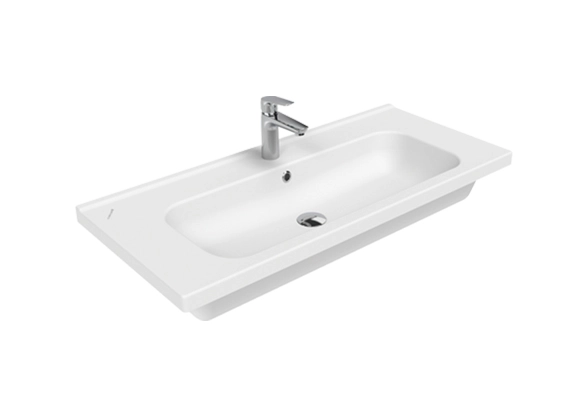 İDEAL ETAJERLİ LAVABO 100CM TAŞ.DLİ. - BEYAZ