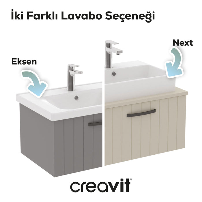 D10 LAVABO DOLABI 80cm KAPAKLI LAKE