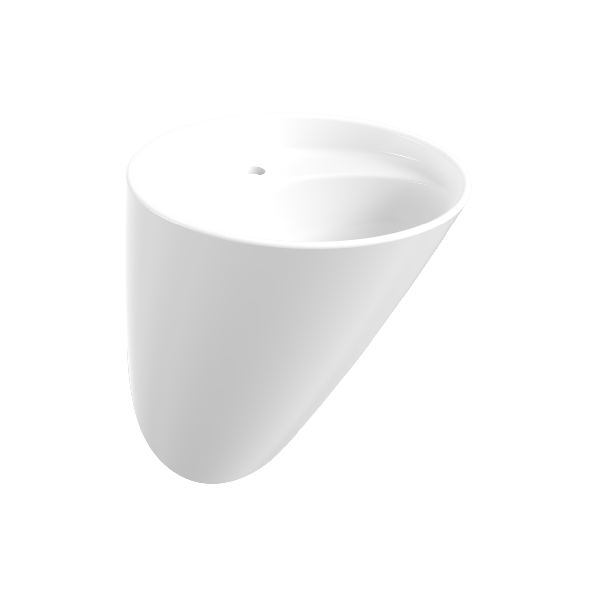 VENEZİA ASMA MONOBLOK LAVABO - PARLAK SİYAH