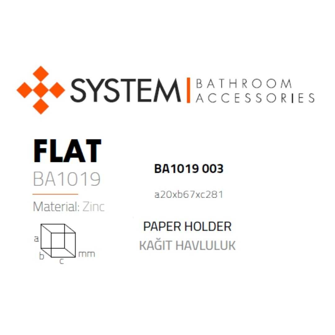 FLAT DUVARA MONTAJLI KAĞIT HAVLULUK