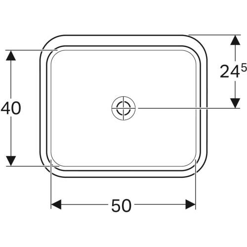 VARİFORM TEZGAHALTI LAVABO DİKDÖRTGEN 35-50 CM