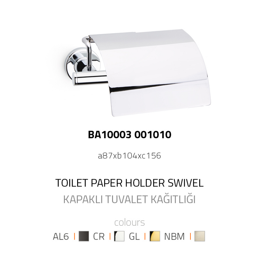 HOOP DUVARA MONTAJLI KAPAKLI TUVALET KAĞITLIĞI