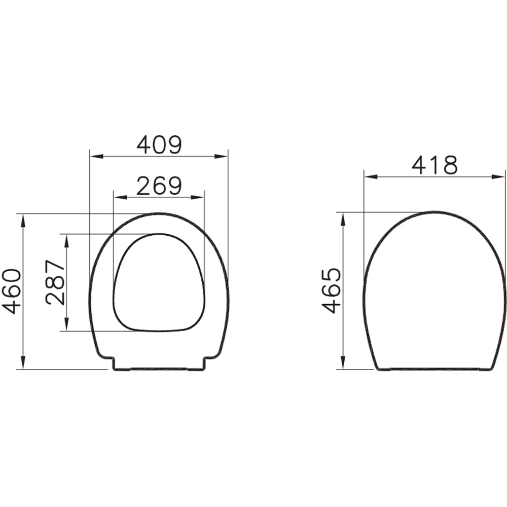 SOFT KLOZET KAPAĞIDUROPLAST METAL MENTEŞELİ