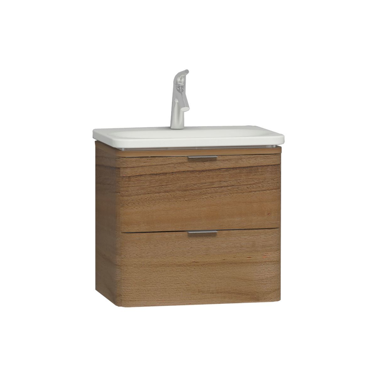 NEST TRENDY LAVABO DOLABI 60 CM HARELİ DOĞAL AHŞAP