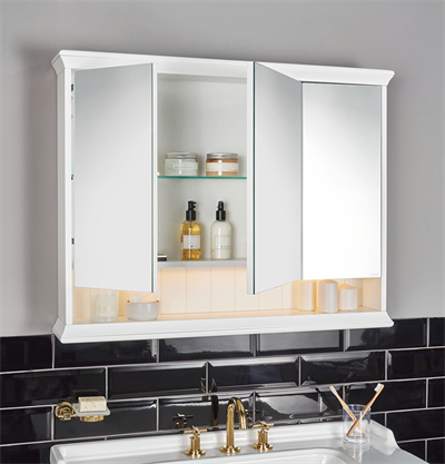 VALARTE DOLAPLI AYNA, 120 CM, MAT FİLDİŞİ