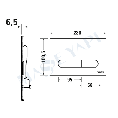 DURASYSTEM  BETA 100 KUMANDA KAPAĞI P. BEYAZ