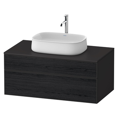 ZENCHA 100 CM ÇİFT ÇEKM. LAVABO DOLABI SİYAH MEŞE
