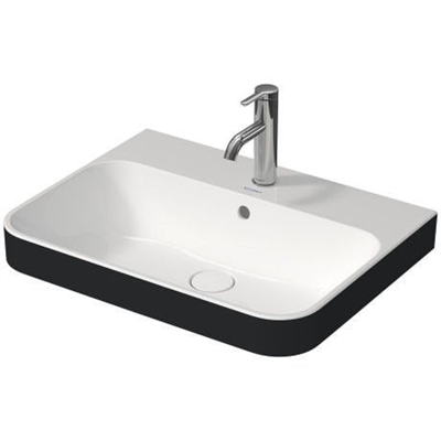 HAPPY D.2 PLUS ÇANAK LAVABO 60cm BEYAZ DIŞ ANTRASİ
