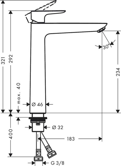 TALİS E 240 LAVABO BATARYASI K.DASIZ