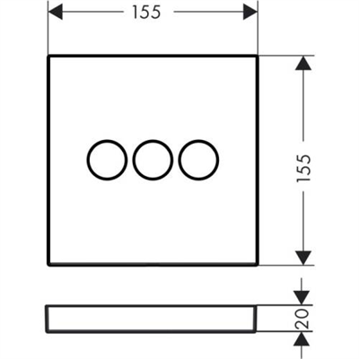 SHOWER SELECT VALF 3 ÇIKIŞ İÇİN MAT SİYAH-KROM