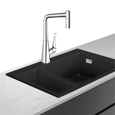 C51-F635-04GRANİT EVİYE KOMBİ.450 DAMLALIKLI