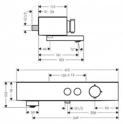 BANYO TERMOSTAT 400 APLİKE MONTAJ