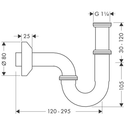 LAVABO SİFONU KROM