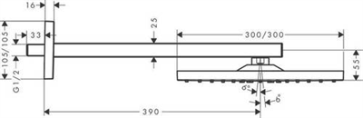 RD E 300 1JET TEP.DUŞ.DUŞ DİR.390mm