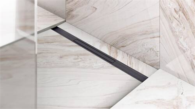 RİVER DUŞ KANALI 60CM MAT YANDAN Ç. TITANIUM SİYAH