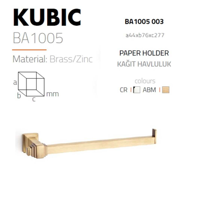KUBIC DUVARA MONTAJLI KAĞIT HAVLULUK