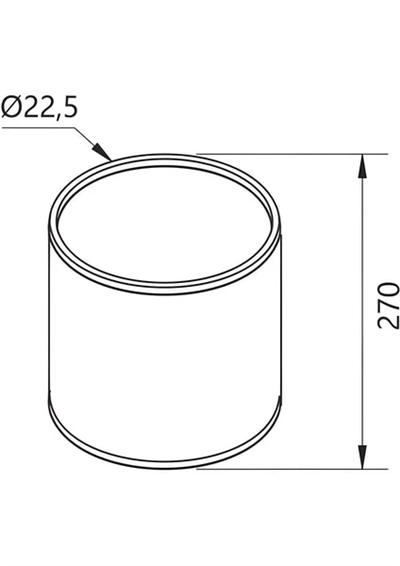 KAPAKSIZ ÇÖP KOVASI 12L KROM-PASLANMAZ SS304