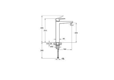 ROOT SQUARE LAVABO BATARYASI (ÇANAK)