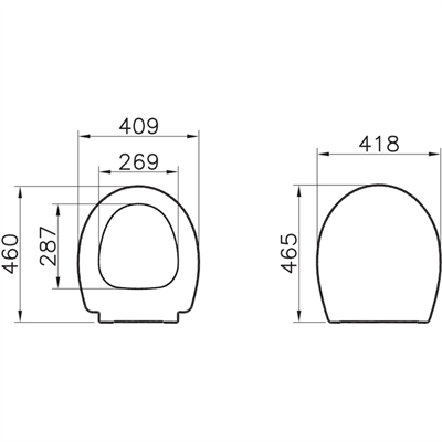 SOFT KLOZET KAPAĞIDUROPLAST METAL MENTEŞELİ