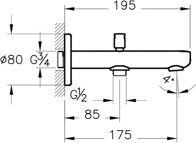 ROOT ROUND ÇIKIŞ UCU (EL DUŞU ÇIKIŞLI)