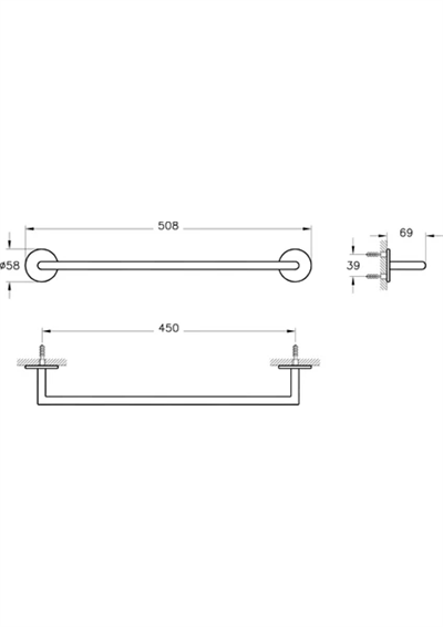 ORİGİN HAVLULUK (45CM) - SİYAH
