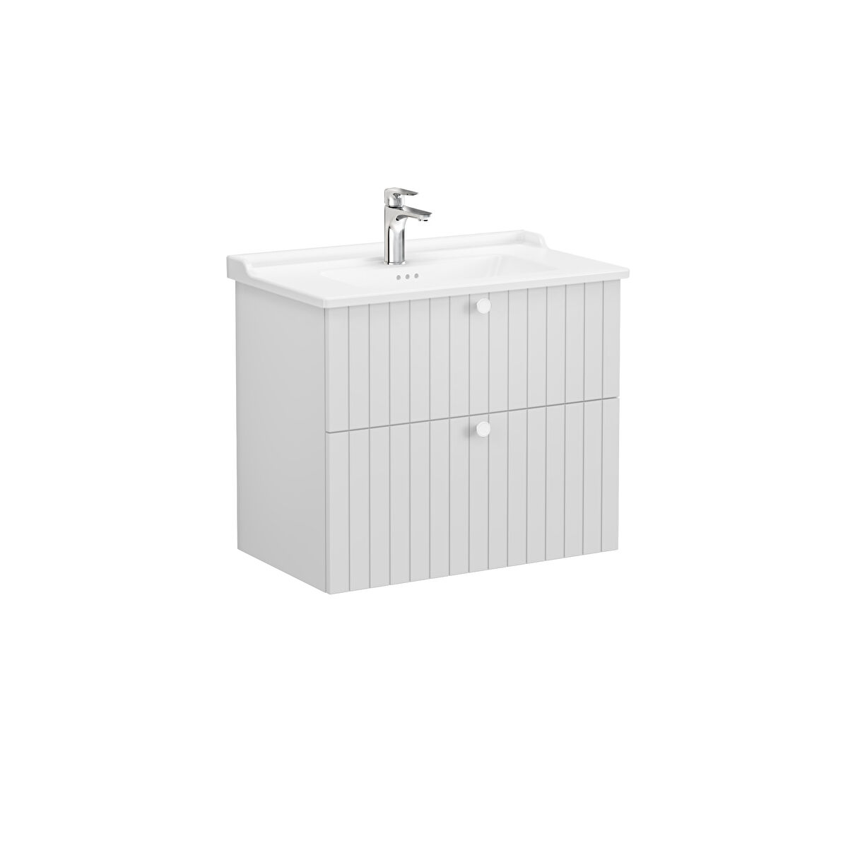 ROOT GROOVE LAVABO DOLABIÇK 80 CM MAT AÇIK GRİ