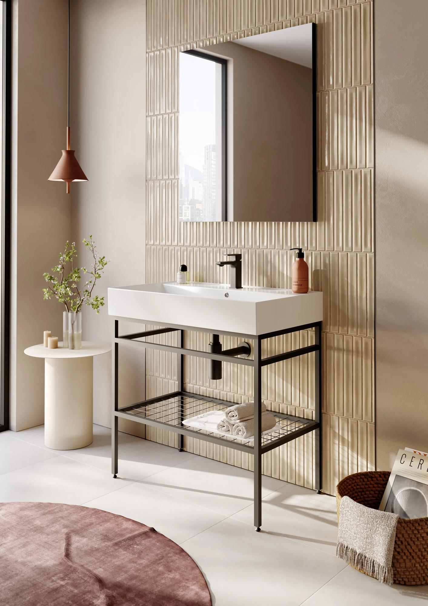 CAPETOWN 60 LAVABO DOLABI BEYAZ LAVABO