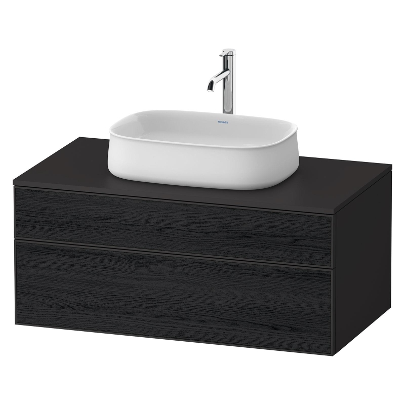 ZENCHA 100 CM ÇİFT ÇEKM. LAVABO DOLABI SİYAH MEŞE