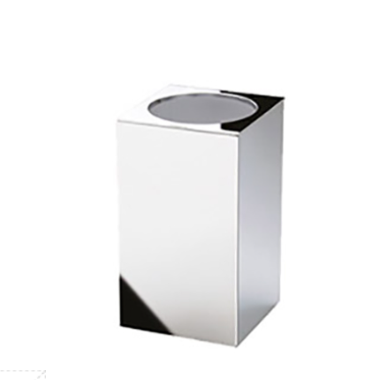 SQUARE METAL DİŞ FIRÇALIK TEZGAH ÜSTÜ - KROM