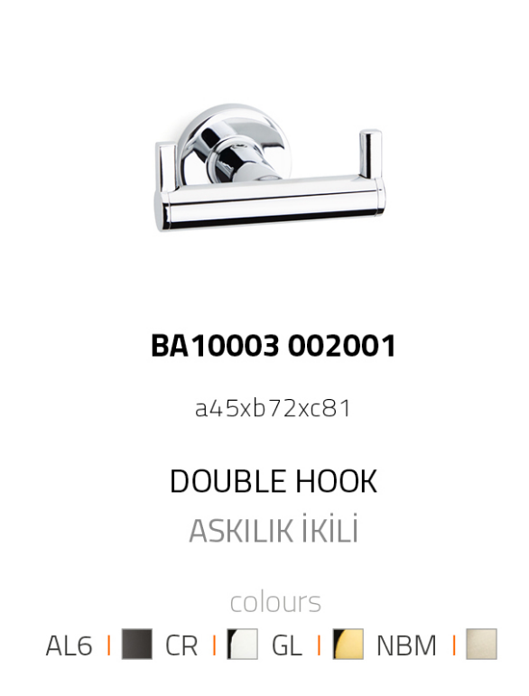HOOP DUVARA MONTAJLI İKİLİ ASKILIK
