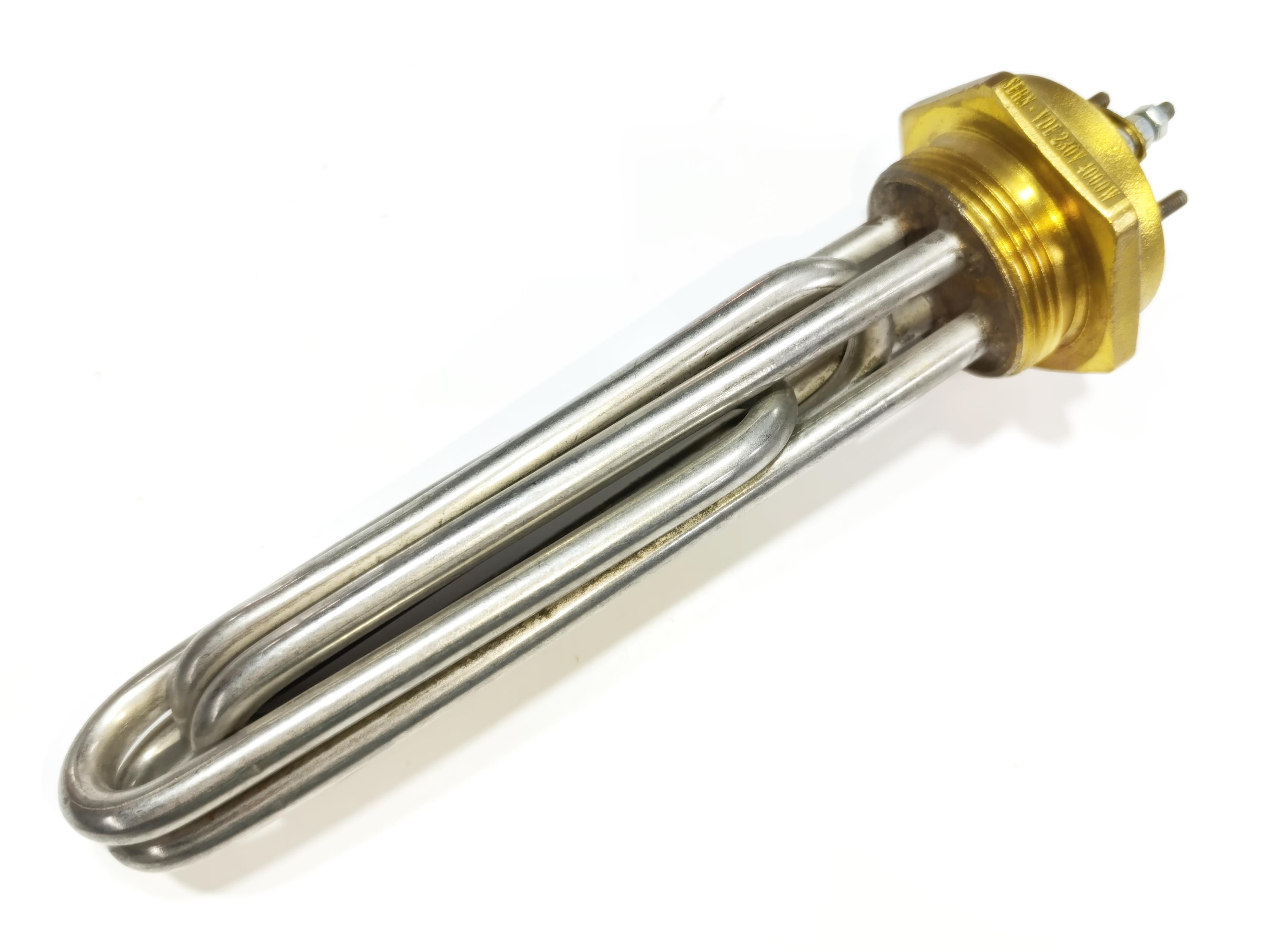 1.5 Inch Chrome 304 4000W 230V 20cm Malkan Type Heating Elements / Heating Resistance